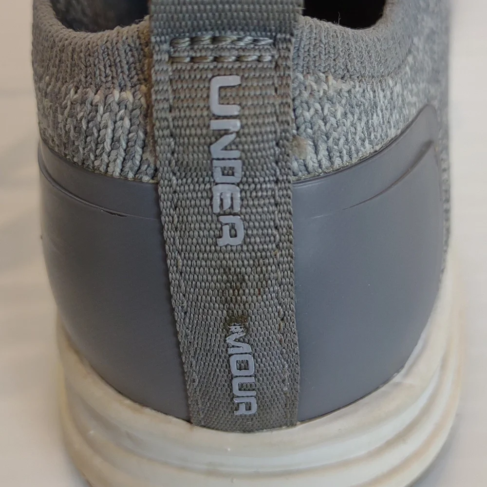 Women's Under Armour Pewter/Ghost Grey SMGX Charged Covert Knit Sneakers